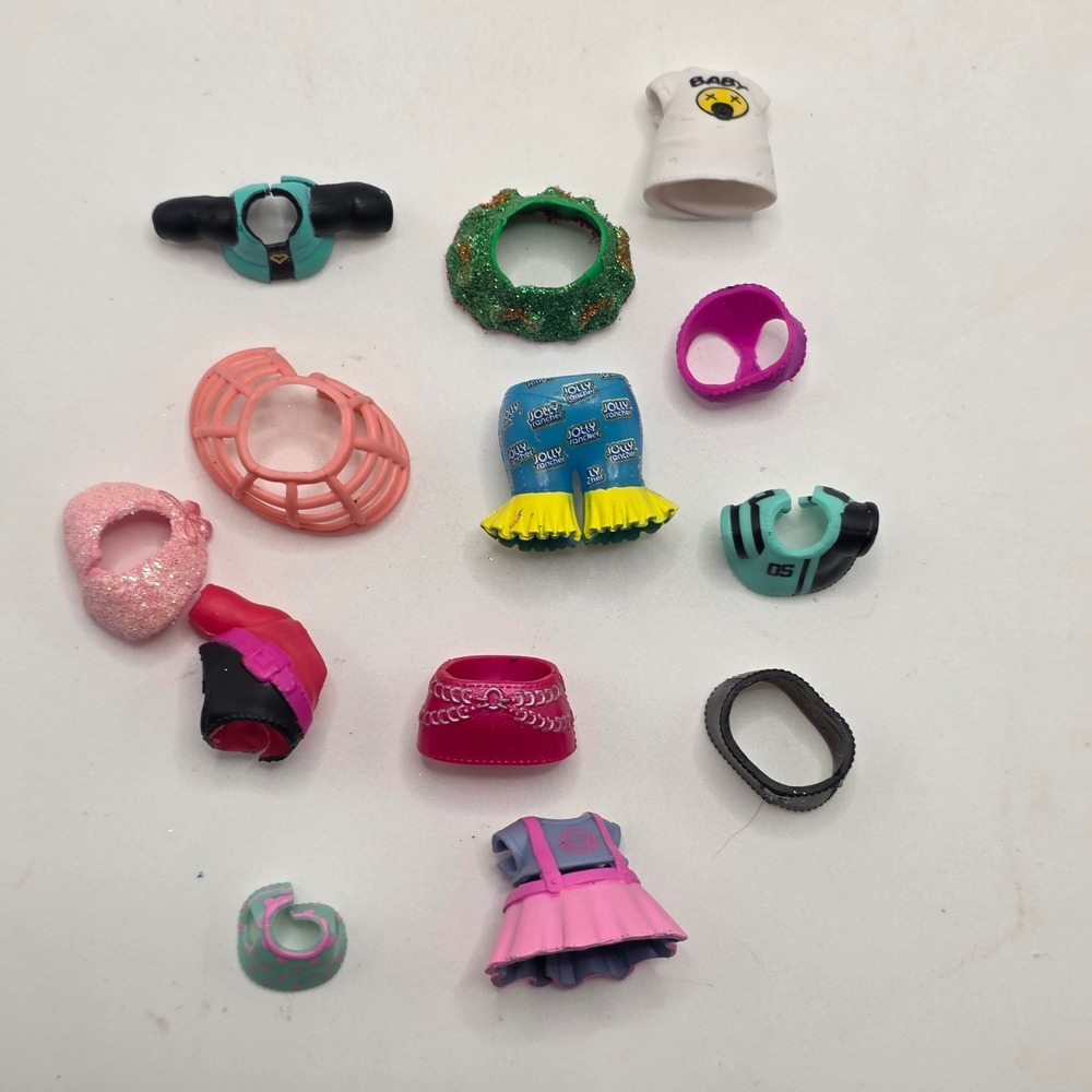 LOL Surprise Doll Accessories Lot 13pc Jolly Rancher Glitter Mixed Outfit